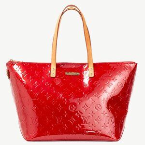 Louis Vuitton Bellevue GM Pomme D'Amour Monogram Vernis Leather Tote